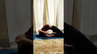 Back-bending using Yoga Wheel ‍️