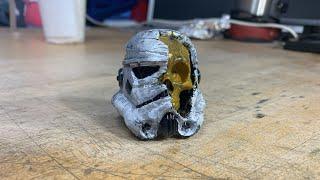 Cool Stormtrooper Helmet and Skull Printed and Painted by Me! #shorts