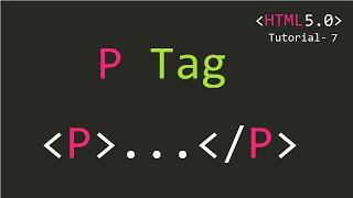 P Tag in HTML