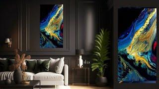 Watch How This UNIQUE DESIGN Unfolds / Bold Colors / Acrylic Pouring Abstract Art (430)