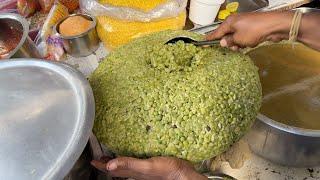 Unique Green Peas Papdi Chaat in Bangalore | Street Food