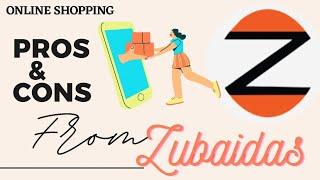 Zubaidas: Online Shopping Review || Pros/Cons Of Online Shopping || All About Reviews || #youtuber