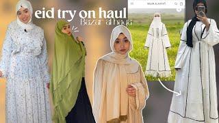 eid hijabi style try on haul BAZAR AL HAYA| مشترياتي للعيد