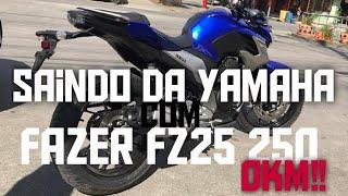 SAINDO DA YAMAHA FAZER FZ25 ZERO KM|GOPRO