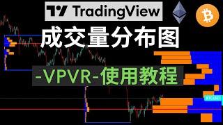 成交量分布图(Volume Profile)-VPVR-使用教程，一眼识别庄家操盘筹码区！#成交量分布图#VPVR#tradingview#量价分析#威科夫#成交量#筹码分布