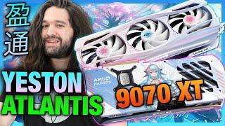 Wild Design: Yeston RX 9070 XT "Waifu" Sakura Sugar Atlantis GPU Review & Benchmarks