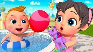 Let's Go Swimming - Family At The Swimming Pool | Super Sumo Nursery Rhymes & Kids Songs