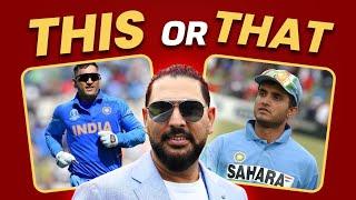 "6️⃣ Sixes  OR World Cup" THIS OR THAT ft. Yuvraj Singh | Dhoni Or Sourav Ganguly