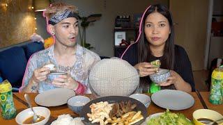 er ist Asiate und steht auf Jungs. was sagen seine Eltern? (Sommerrollen Mukbang Talk)