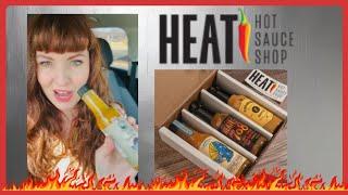 Spicy content.. Redhead tries new hot sauces. I love spice!