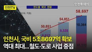 [인천TV] 인천시, 국비 5조8697억 확보 역대 최대…철도·도로 사업 중점