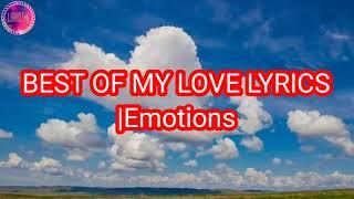 Best Of My Love Lyrics|Emotions|The Hindley Street Country Club Cover