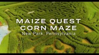 Maize Quest Corn Maze | 4K drone footage