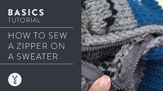 Sew a Zipper on a Sweater
