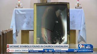 East El Paso Catholic church suffers acts of vandalism, satanic symbols