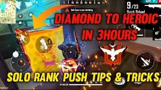 Diamond to heroic free fire solo tips tamil|Solo rank push tips free fire tamil 2021|mobile gaming|