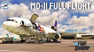 TFDi MD 11-FULL FLIGHT - Memphis to San Jaun - RTX 4090 MSFS