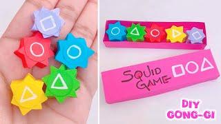 DIY Squid GAME Gonggi / how to make / paper craft / 5 minute crafts /craft with paper/ art and craft