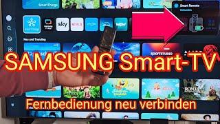 Fernbedienung neu anlernen: SAMSUNG Smart-TV 2025 Remote Control