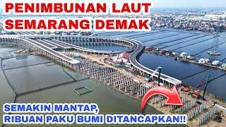 PROGRES PENIMBUNAN LAUT SEMARANG - DEMAK‼️Ribuan Pakubumi Mulai Ditancapkan