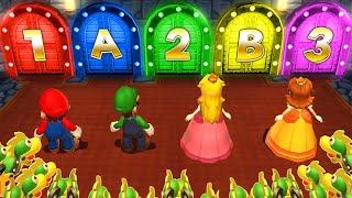 Mario Party 9 Minigames - Mario Vs Luigi Vs Yoshi Vs Wario (Master Difficulty)