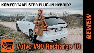 Volvo V90 Recharge T6 AWD (2021)  Schwedens komfortabelster Plug-in Hybrid? Fahrbericht | Review