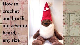 How to make Santa's FLUFFY BEARD from yarn - CHROCHET