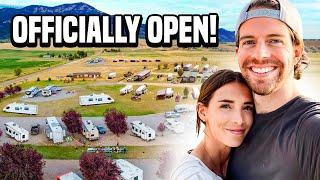 Our RV Park is OFFICIALLY OPEN!!