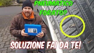 Riparazione pneumatico forato. kit riparazione fai da te! (Ruota Gomma)