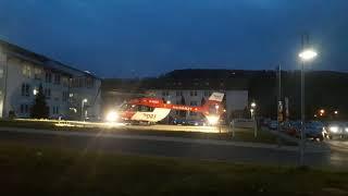 Start des neuen DRF aus Bautzen am Krankenhaus Olbernhau