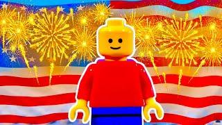 LEGO Man celebrates July 4th