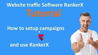 Website traffic Software RankerX Tutorial