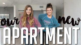 OUR NEW APARTMENT TOUR || Sarah Belle + Caitlin Bea