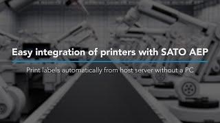 Easy integration of printers with SATO AEP (for printing nameplate & package labels)