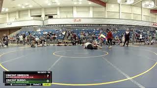 2024 Kids Folkstyle Nationals: Vincent Obregon vs Vincent Burgo: 53 Ibs 10U Quarterfinals