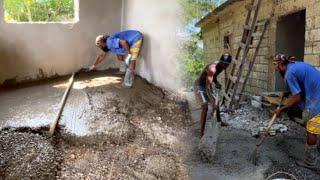 Casting The Airbnb Room Flooring Hot Tool Mixing The Concrete Jamaica Sunrise Tv Yard Man Style