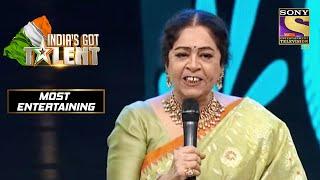 Kirron जी इस Contestant के बोलने के तरीक़े पर भड़की | India's Got Talent Season 8| Most Entertaining