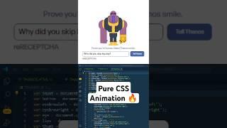 Make Thanos Smile CAPTCHA CSS Animation