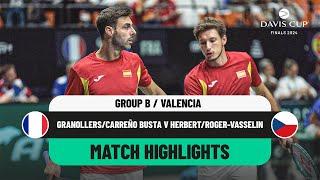 Granollers/Carreño Busta v Herbert/Roger-Vasselin | Spain v France Davis Cup 2024 Finals Group Stage