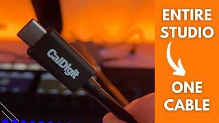 How To Connect ENTIRE MUSIC STUDIO with ONE CABLE | Caldigit Element Hub