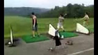 Fun at the driving range