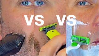 Beard Trimmer VS OneBlade Shaver VS Gillette Razor 4k