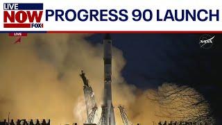 WATCH: Progress 90 spacecraft launches to ISS | LiveNOW from FOX