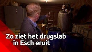 Groot drugslab gevonden in kelder in Esch [RONDLEIDING]