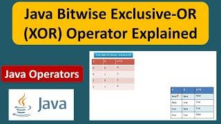 Java Bitwise Exclusive-OR (XOR) Operator Explained | Java Tutorial