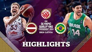 Final: Latvia  vs Brazil  | Highlights | FIBA OQT 2024 Latvia