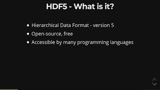 HDF5 - Introduction