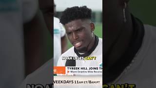 Tyreek Hill with a message for Noah Lyles  (via @UpAndAdamsShow)