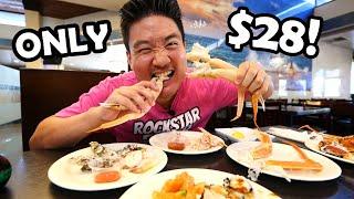 All You Can Eat CRAB LEGS and SUSHI at the BEST ASIAN BUFFET in LA!