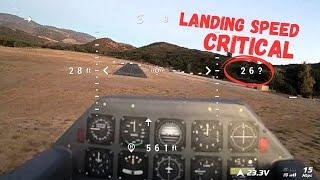 Grease FPV Landings by Using the Correct Approach Speed 